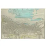Paysage by Alberto Giacometti, Lithograph in colors, sold Sep 2023
