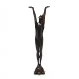 Youth on a Turtle by Heinz Weddig, Patinated bronze, sold Sep 2023