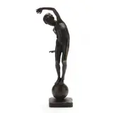 Balancing Boy by Johannes Götz, Bronze with dark patination, sold Sep 2023
