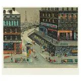 The Hill by Hiro Yamagata, Serigraph in colors, sold Sep 2023