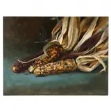 Indian Corn by Hai-Ou Hou, Oil on board, sold Sep 2023