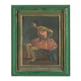 Ballerina by Nicolai Cikovsky, Oil on canvas, sold Sep 2023