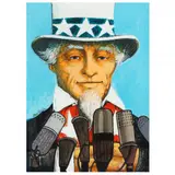 Original Illustration for the US Department of Commerce by Allan Mardon, Mixed media on illustration board, sold Sep 2023