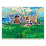 Clubhouse at Old St. Andrews by LeRoy Neiman, Serigraph in colors, sold Sep 2023