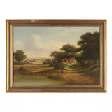 Children at Play by W. Williams, Oil on canvas, sold Sep 2023
