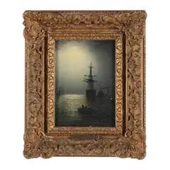 Evening by Adolphus Knell, Oil on board, sold Sep 2023