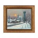 Esmans, Seine-et-Marne by Juan Bayon Salado, Oil on canvas, sold Sep 2023