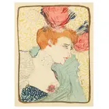 Mademoiselle Marcelle Lender, en buste by Henri de Toulouse-Lautrec, 1895, Lithograph in colors, sold Sep 2023