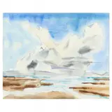 Outer Banks, North Carolina by Claude Howell, Watercolor and ink on paper, sold Sep 2023