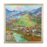 Along the Watauga River by James P. Kerr, Oil on linen canvas, sold Sep 2023