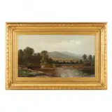 Landscape by Charles Wilson Knapp, Oil on canvas (lined), sold Sep 2023
