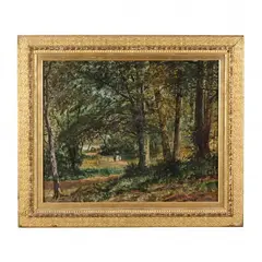 A Summer Stroll Through the Forest by Christopher Shearer, Oil on canvas, sold Sep 2023