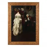 A Courting Couple by Marion Powers, Oil on canvas, sold Sep 2023