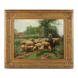 A Moment's Rest by Frans De Beul, Oil on canvas, sold Aug 2023