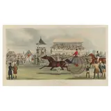 Confidence, The Celebrated Trotting Horse by Charles Hunt, Hand-colored etching and aquatint, sold Aug 2023