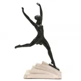 Olympie by Pierre le Faguays, Patinated metal, sold Aug 2023