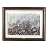 Explosion by John Banovich, Giclée print in colors, sold Aug 2023