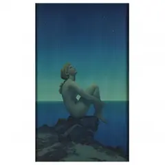 Stars by Maxfield Parrish, Chromolithograph, sold Aug 2023