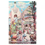 Neighborhood Games by Ernie Barnes, Offset lithograph in colors, sold Aug 2023
