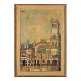 Cathedral View by Lilian MacKendrick, Oil on canvas, sold Aug 2023