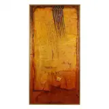 Untitled (Abstraction with Figuration) by Steve Kalcev, Mixed media on canvas, sold Aug 2023