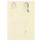 Young Nudes by John Brantley Wilder, Graphite on paper, sold Aug 2023