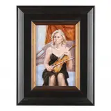Woman with a Violin by Hodges Soileau, Oil on canvas panel, sold Aug 2023