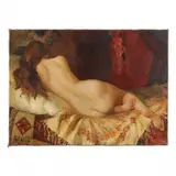 Reclining Nude by Olexty Antonov, Oil on canvas, sold Aug 2023