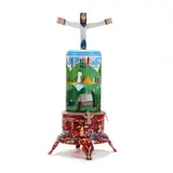 Heaven & Hell 92 by Ronald and Jessie Cooper, Paint and mixed media on an old fashion space heater, sold Aug 2023
