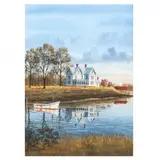Chesapeake Farmhouse by Franklin Saye, Watercolor and gouache on paper, sold Aug 2023