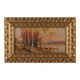 Autumn Landscape at Dusk by W. Howels, Oil on board, sold Aug 2023