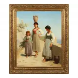 On the Isle of Capri by Jean Benner, Oil on canvas, sold Aug 2023