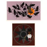 Owltercation / Hexit (Two Works) by Charley Harper, Each a serigraph in colors, sold Aug 2023