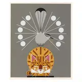 Catnip by Charley Harper, Serigraph in colors, sold Aug 2023
