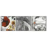 A Triptych Painting by Diane Kilgore Condon, Mixed media on canvas, sold Aug 2023