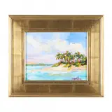 Deserted Beach II by Jacqueline Perry, Acrylic on canvas panel, sold Aug 2023