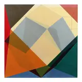 Rose Colored Triangulation by John Hiigli, Transparent oil on canvas, sold Aug 2023