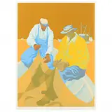 Noonday Glare by Claude Howell, Serigraph in colors, sold Jul 2023