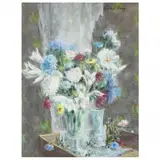 Still Life with Flowers by Hobson Pittman, Pastel on paper, sold Jul 2023