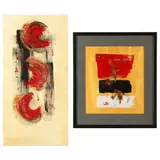 Two Works by Marcia DiMartino, The first acrylic on canvas, sold Jul 2023