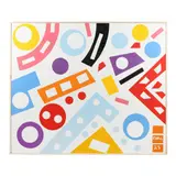 Large Colorful Hard-Edge Painting by Sam Ezell, Oil on canvas, sold Jul 2023