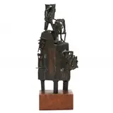 The City by Abbot Lawrence Pattison, Patinated bronze, sold Jul 2023