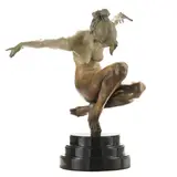 Tranquility by Tuan Nguyen, Bronze with marble patina, sold Jul 2023