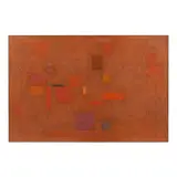 Untitiled by Madeleine Johnson Heidrick, Oil and paper collage on Masonite, sold Jul 2023