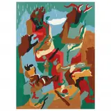 Celebration of Heritage by Jacob Lawrence, Lithograph in colors, sold Jul 2023