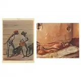 Rapping / Dreams (Two Works) by Ernie Barnes, Each an offset lithograph in colors, sold Jul 2023