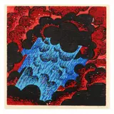 Cloudburst by Louisa Chase, Woodblock print in colors on Japanese fiber paper, sold Jul 2023