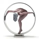 Untitled by Helen Mudie-Ioannidou, Contemporary patinated bronze nude figure, sold Jul 2023