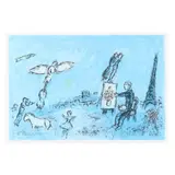 Le Peintre et son Double (The Painter and his Double) by Marc Chagall, Lithograph in colors, sold Jul 2023