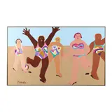 Joyful Bathers by Debbie Cox, Oil on canvas, sold Jul 2023
